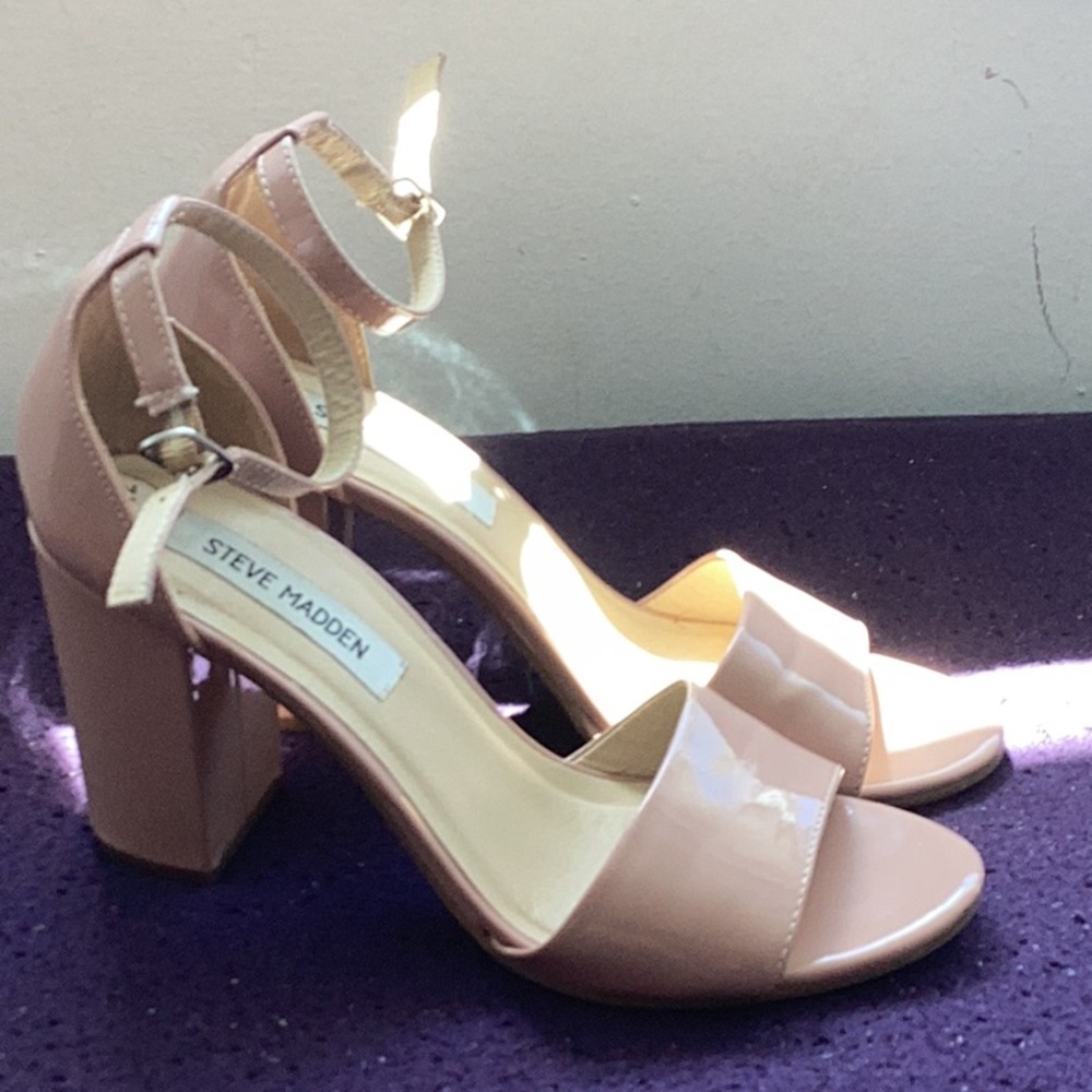 Steve Madden Women's Nude Block Heel Sandals